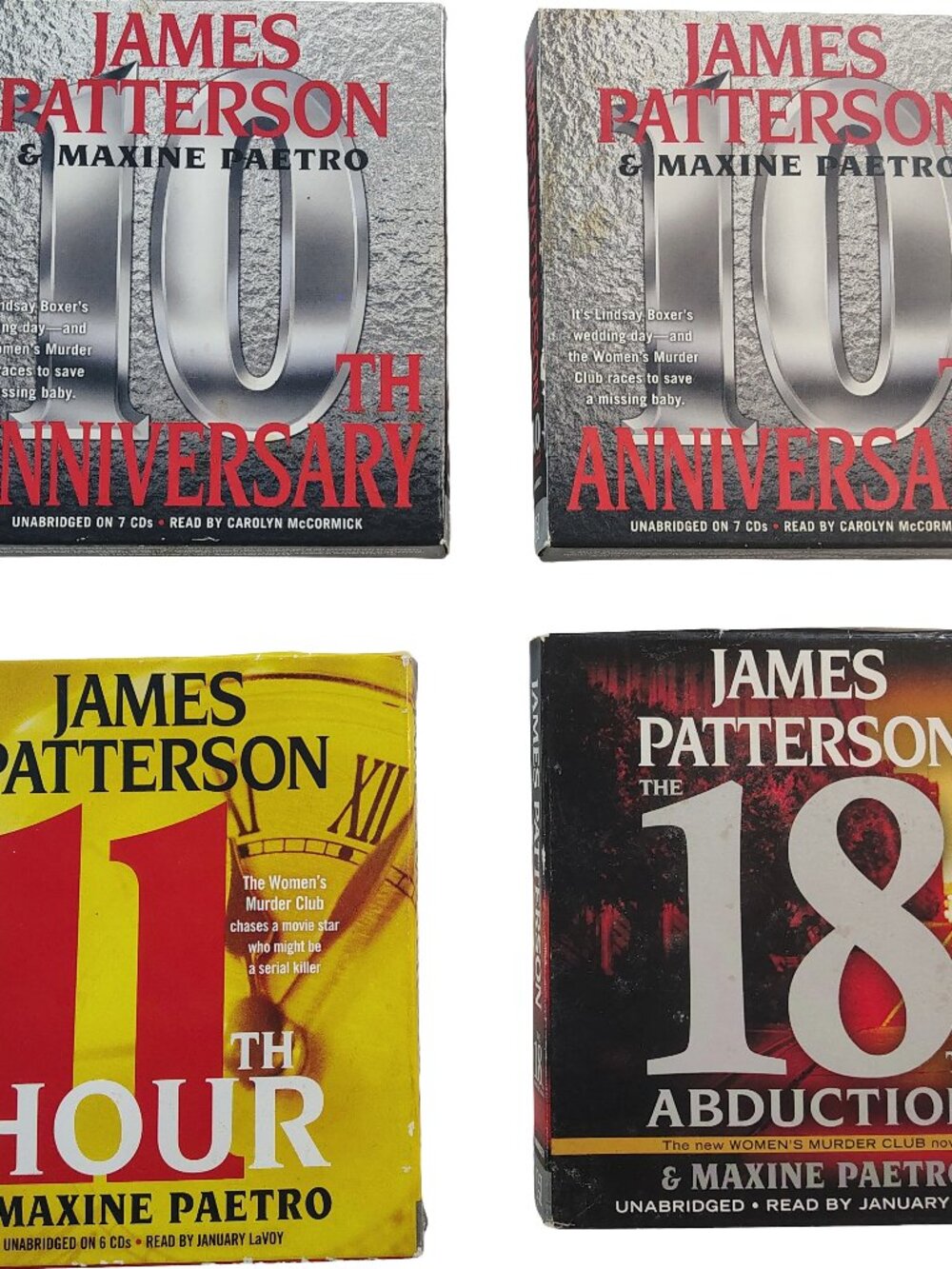 James Patterson Books On CD Set Of 4 Collection